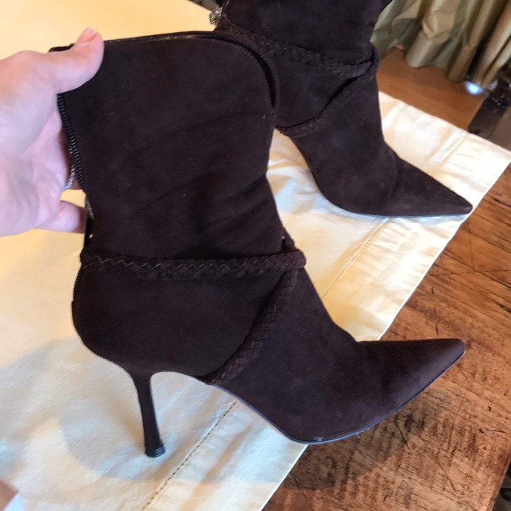 Size 38 jimmy choo Boots!! 😍 chocolate suede